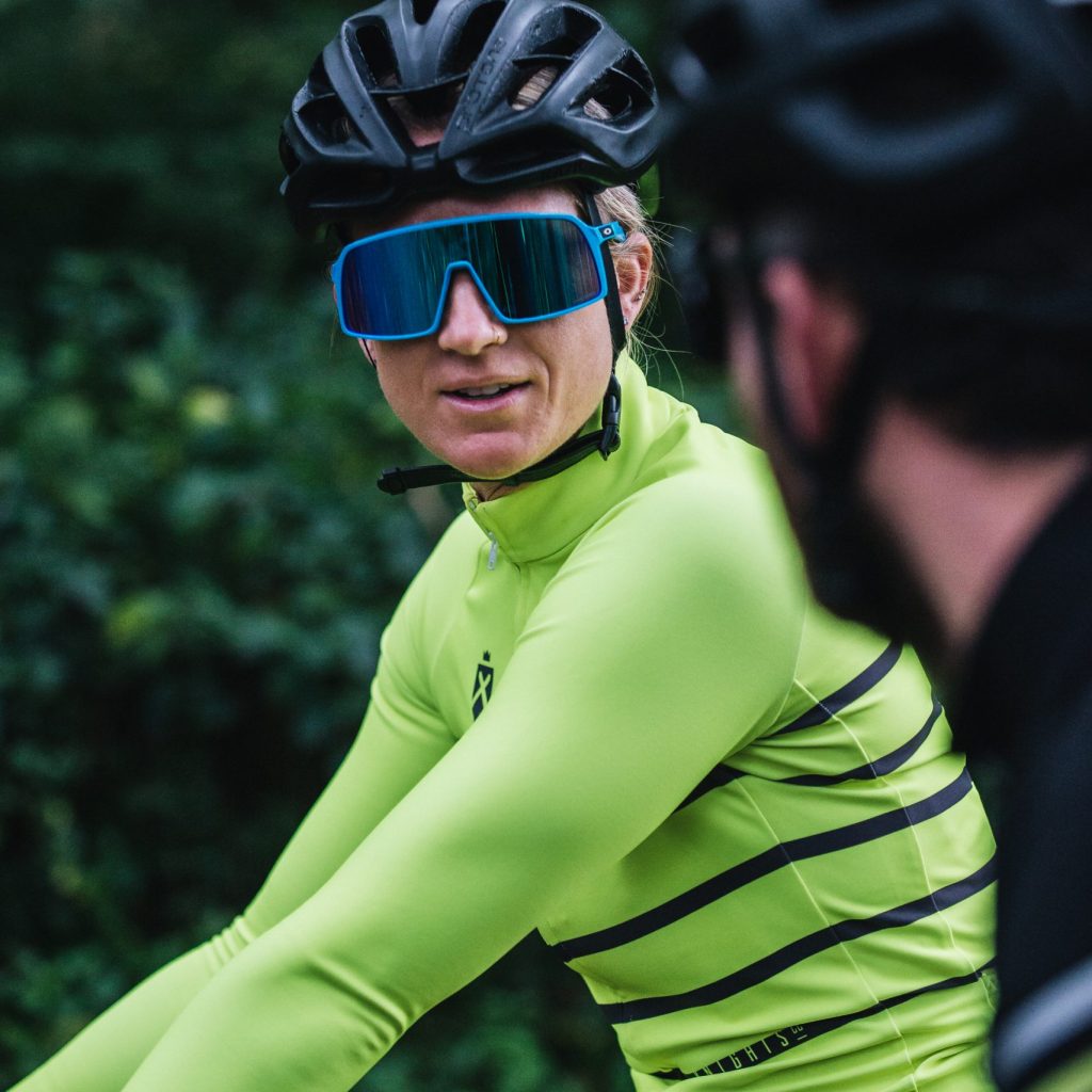 Rider in High Vis Cycling Vest